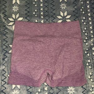 Stylish High Waist Women's Shorts in Purple